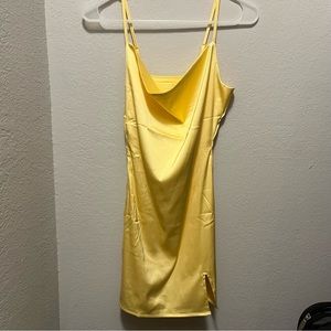 Yellow Silk Dress